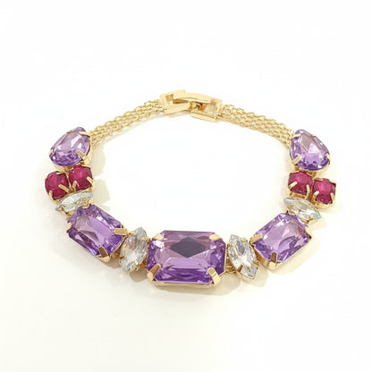 Pulsera de pedrería de colores Multicolor