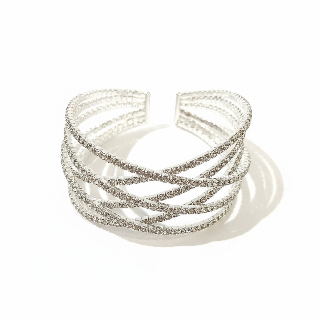 Brazalete de Fiesta Brillos en Plata o Dorado