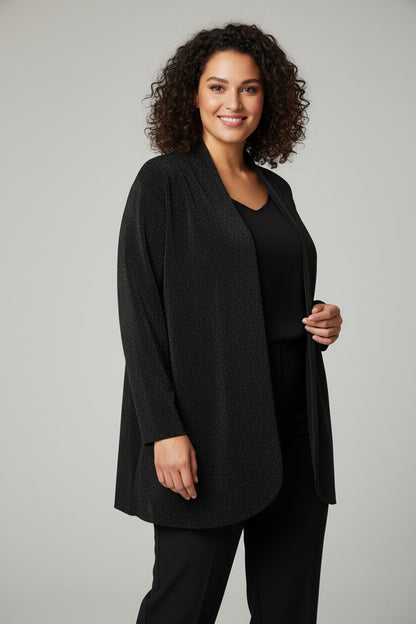 Chaqueta Ligera con Brillos de Fiesta Negro SG (46 48 50)