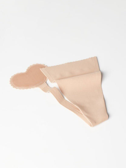 Tanga adhesiva Beige