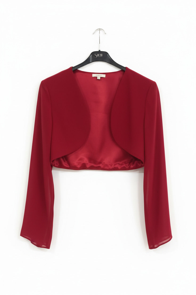 Torera de Gasa con Manga Campana Ciruela U (36 38)