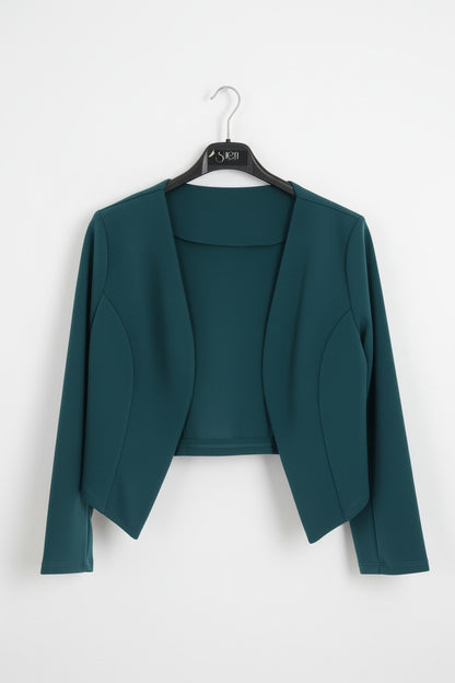 Torera de Fiesta para Mujer Verde azulado U (36 38)