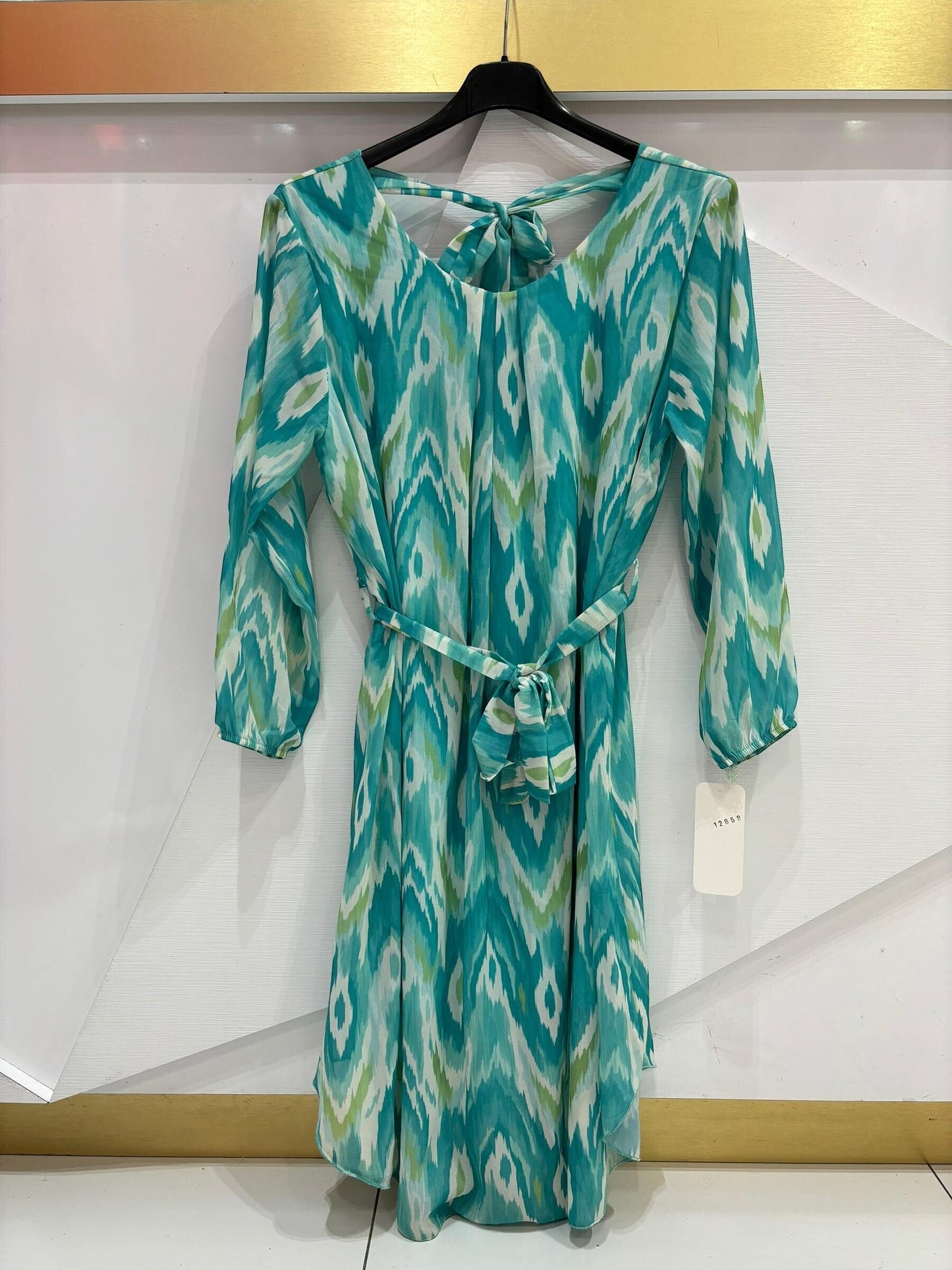 Vestido midi de fiesta estampado Maceió