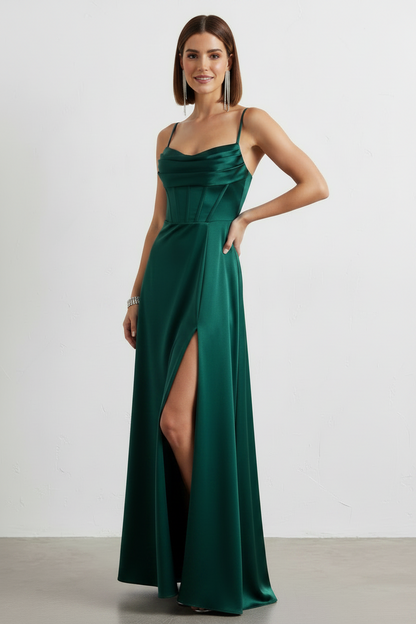 Vestido de Fiesta Largo Turín-Con Corsé y Abertura