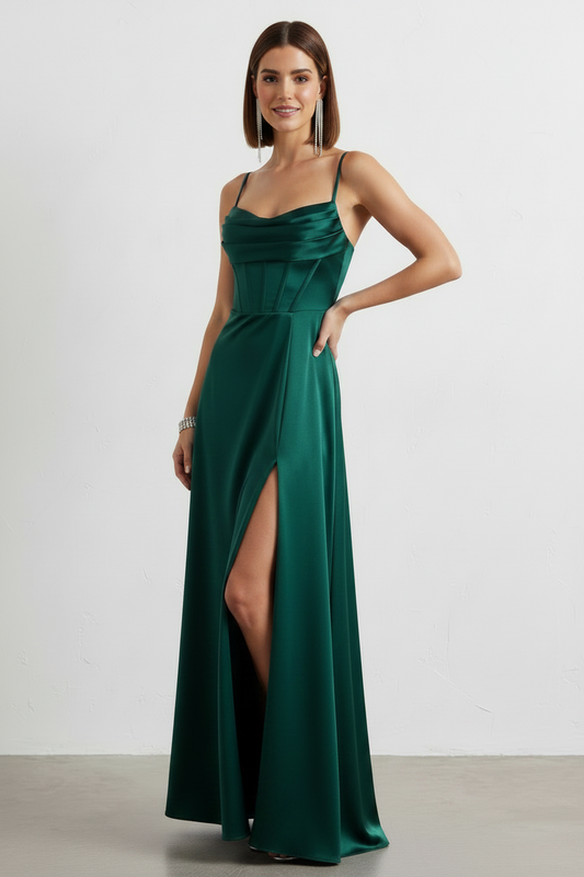 Vestido de Fiesta Largo Turín-Con Corsé y Abertura