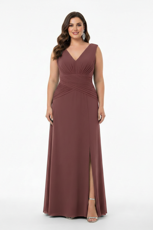 vestido fiesta color maquillaje talla grande