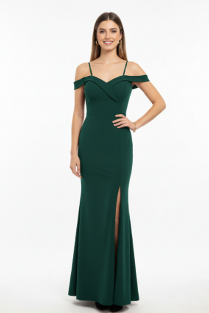 Vestido de Fiesta Largo Nashville - Sirena Escote Barco