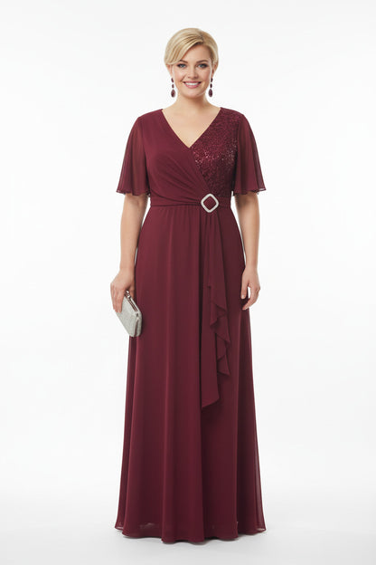 vestido-madrina-largo-detalle-broche-burdeos