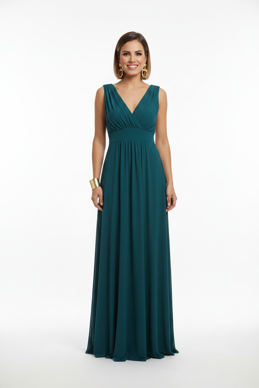 Vestido Seúl Verde Azulado