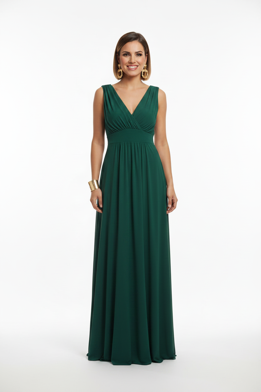 Vestido Seúl Verde Botella