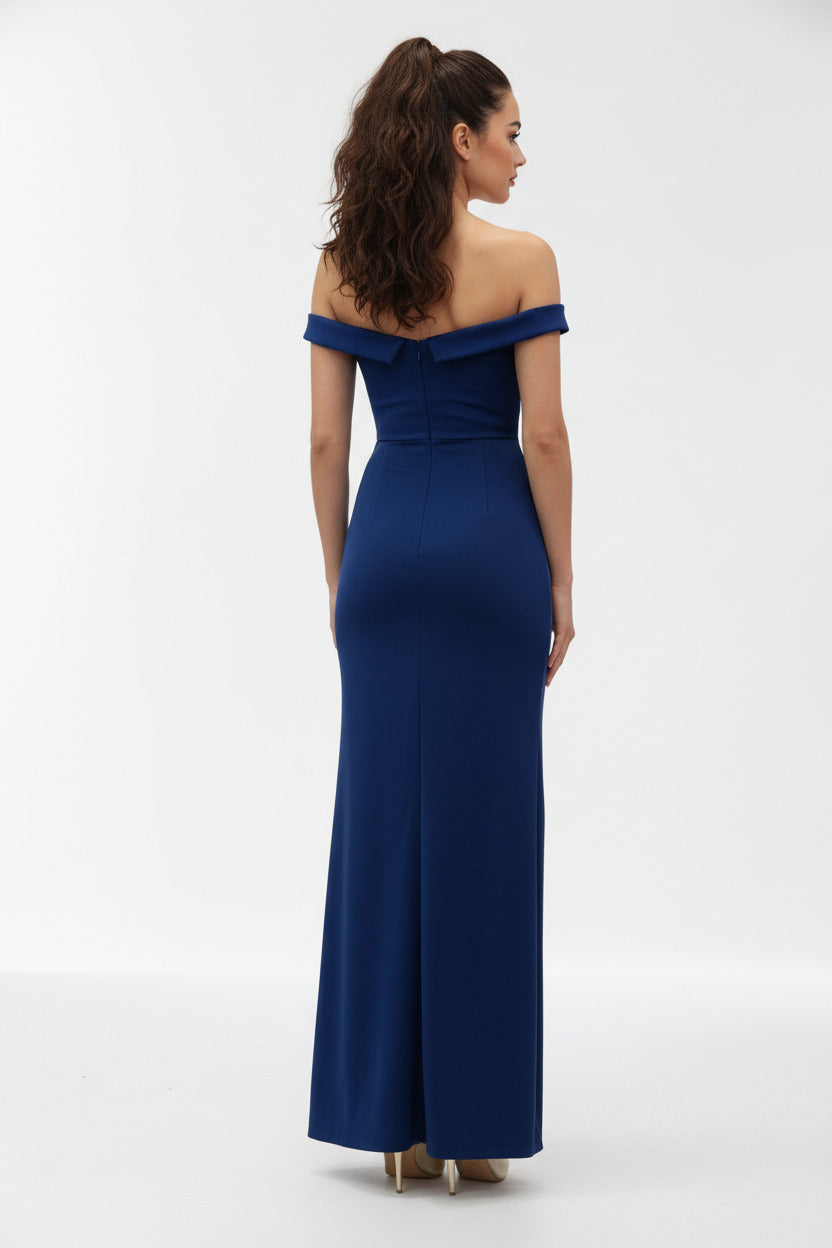 Vestido de Fiesta Largo Nashville - Sirena Escote Barco