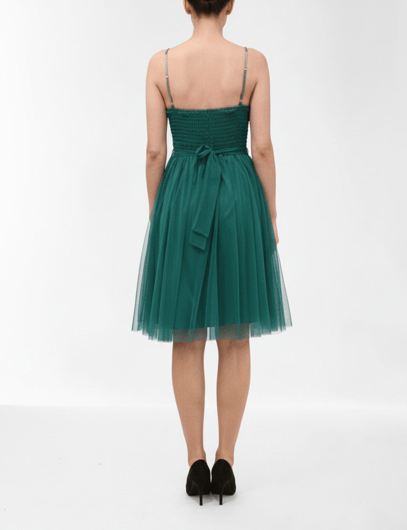 Vestido de Fiesta Corto Falda Tul Surat